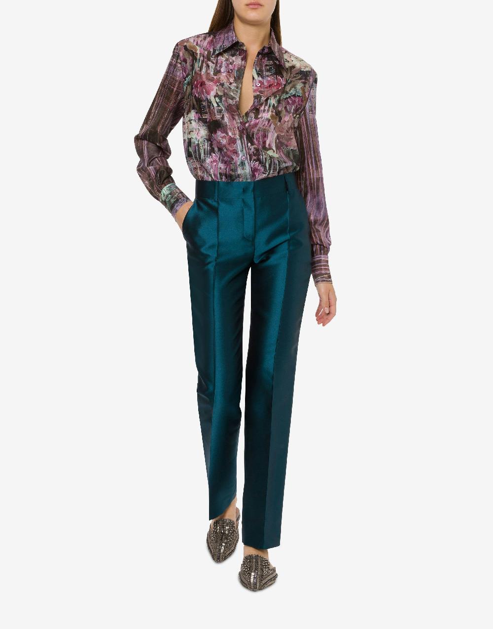Alberta Ferretti Pantalone in mikado Pezzi Unici