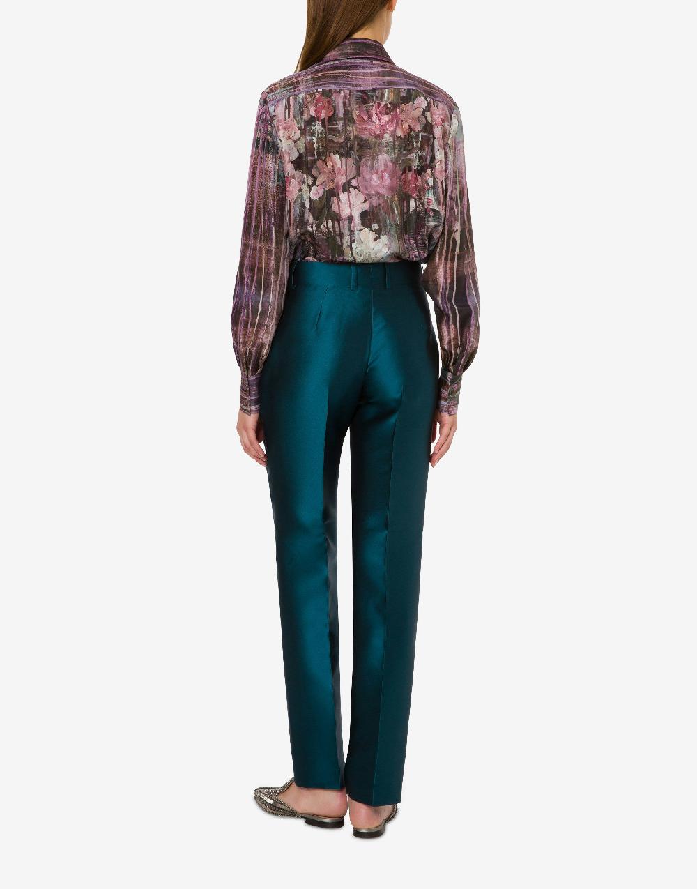 Alberta Ferretti Pantalone in mikado Pezzi Unici
