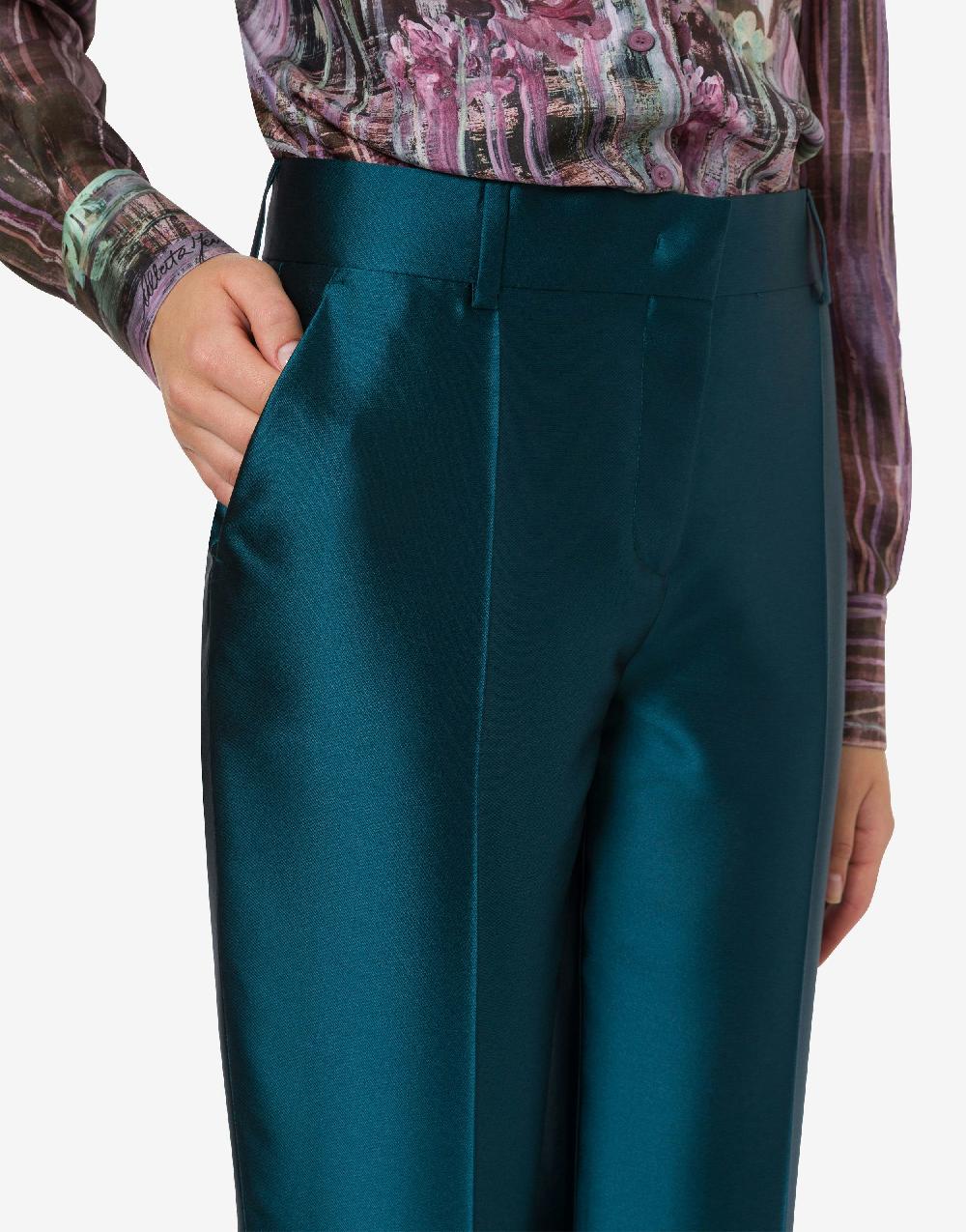 Alberta Ferretti Pantalone in mikado Pezzi Unici