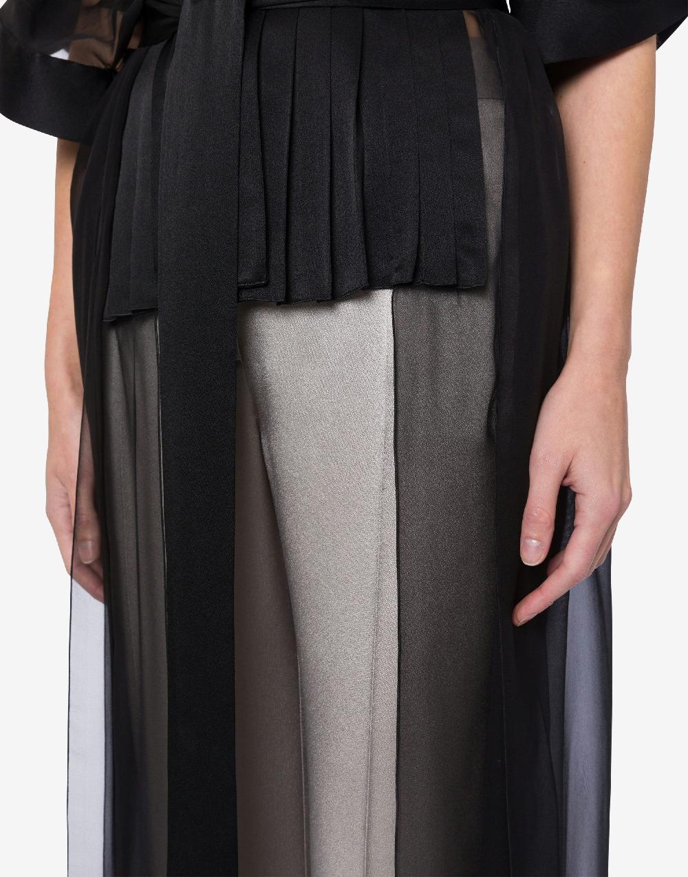 Alberta Ferretti Camicia in raso e chiffon organico Shopping Online