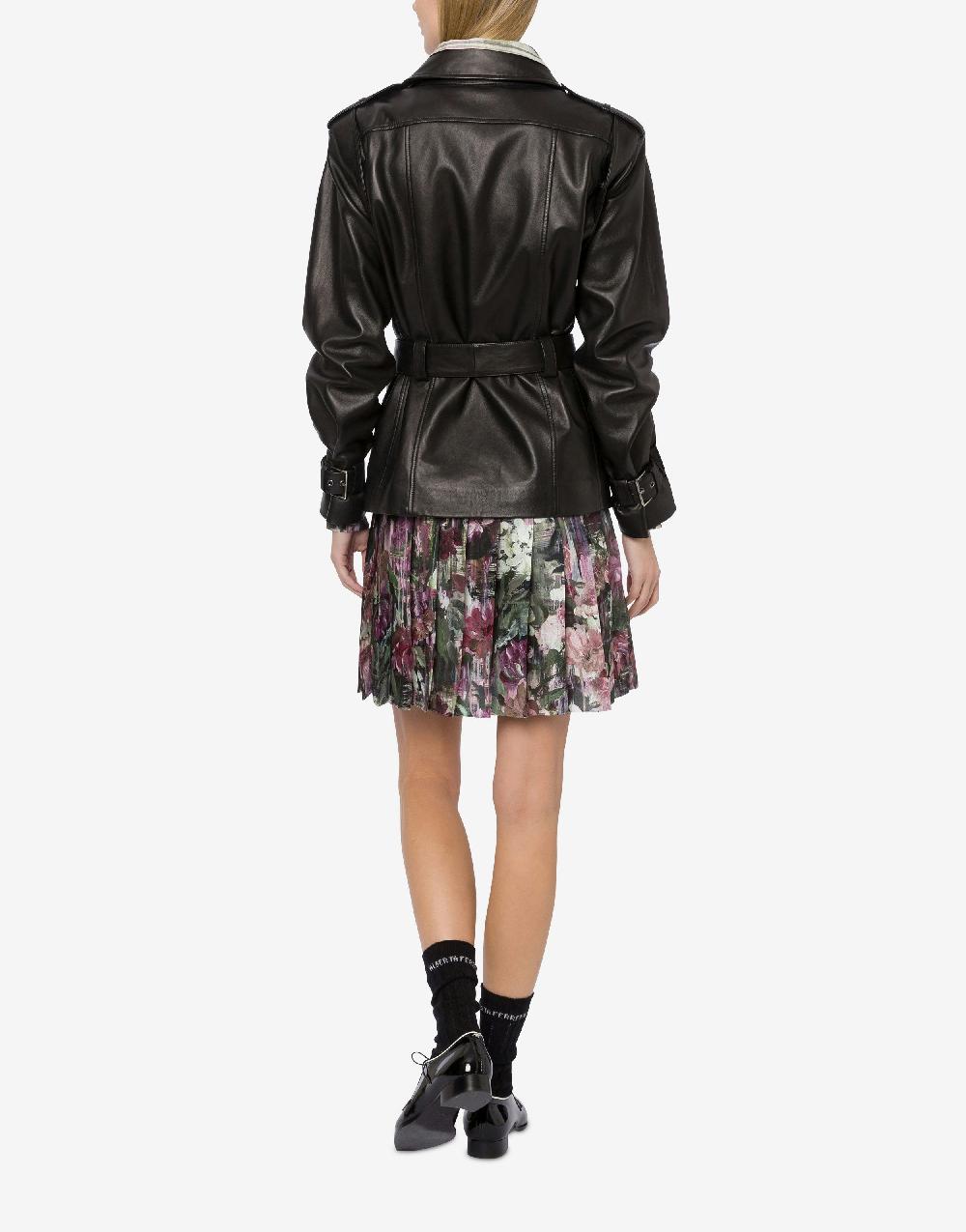 Alberta Ferretti Giacca biker in nappa glossy Affare Del Giorno