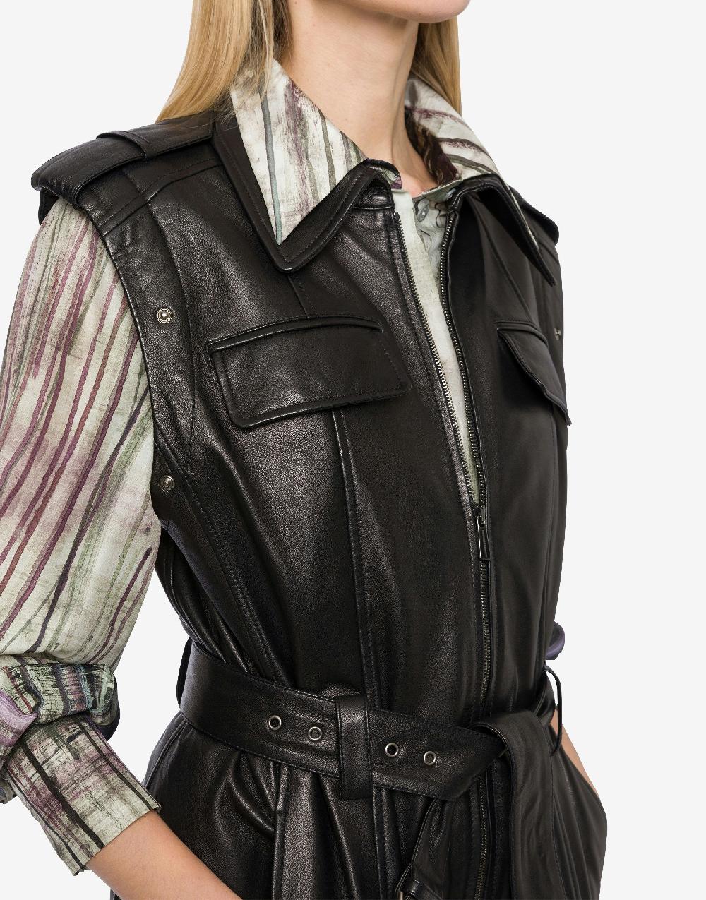Alberta Ferretti Giacca biker in nappa glossy Affare Del Giorno