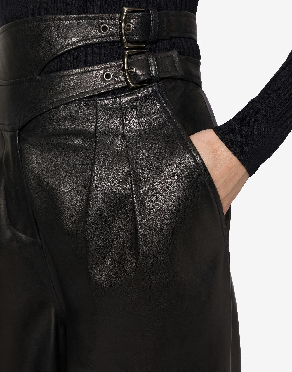 Alberta Ferretti Pantalone in nappa glossy Sottocosto