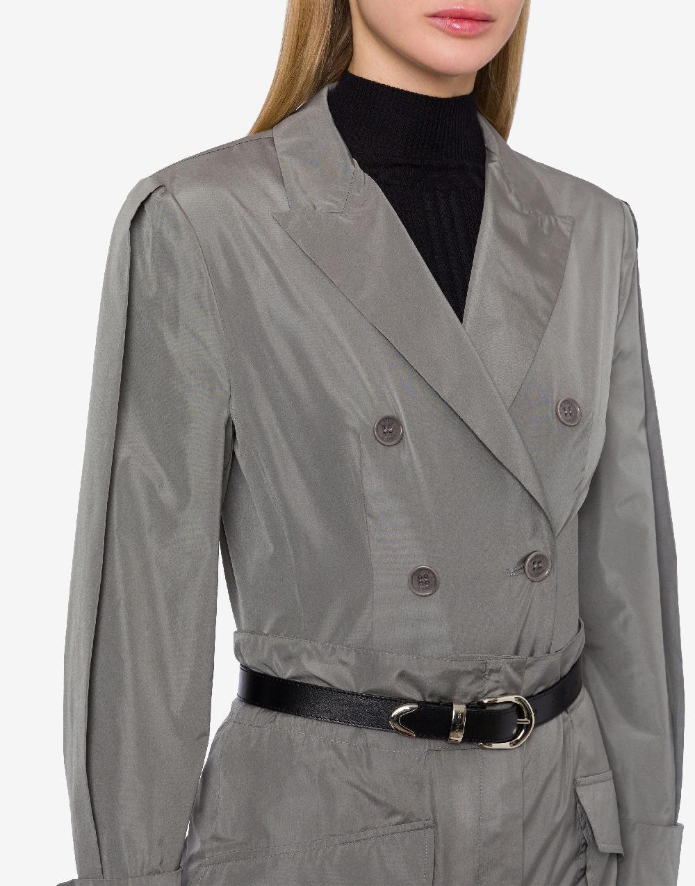 Alberta Ferretti Camicia doppiopetto in taffetà Economico