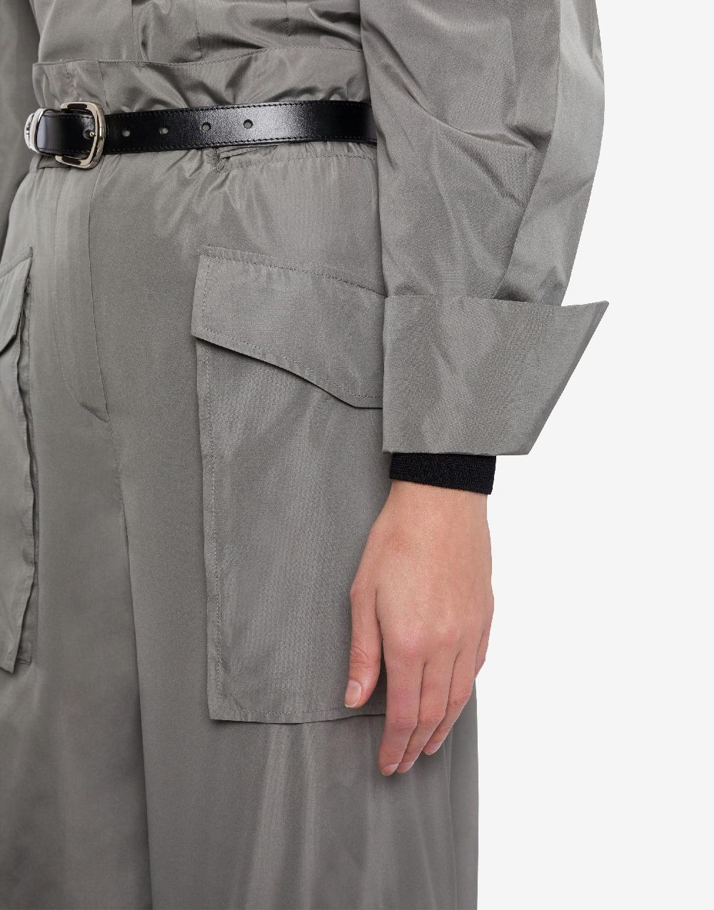 Alberta Ferretti Pantalone a vita alta in taffetà Online