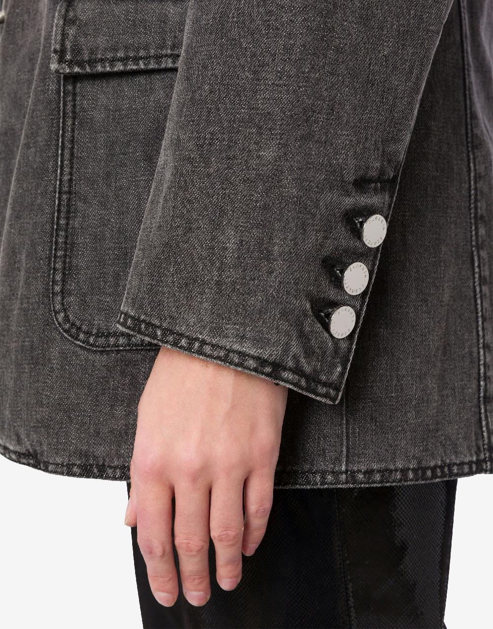 Alberta Ferretti Giacca in denim marmorizzato Stone Washed Saldi