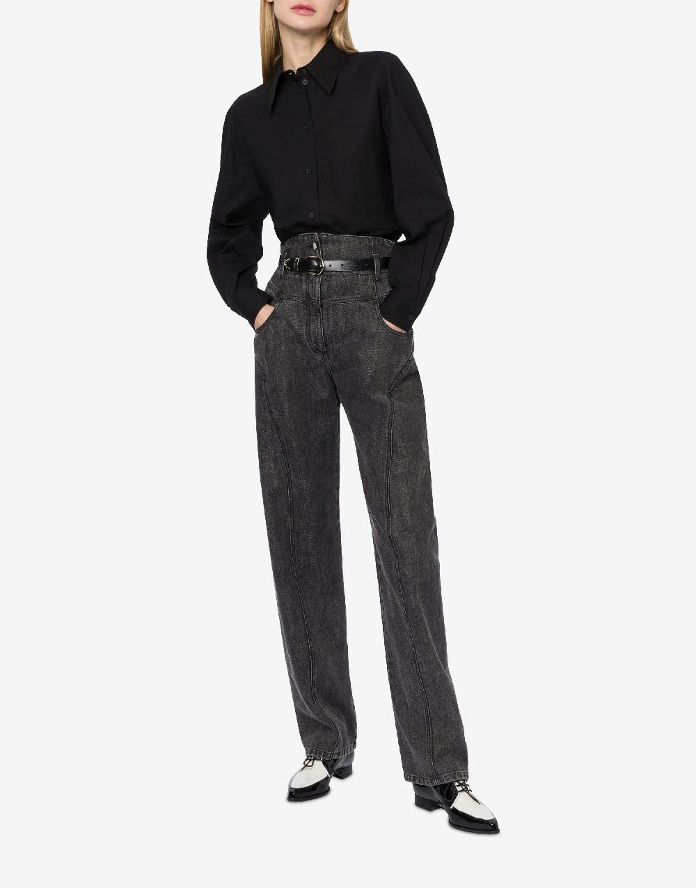 Alberta Ferretti Pantalone in denim marmorizzato Offerte