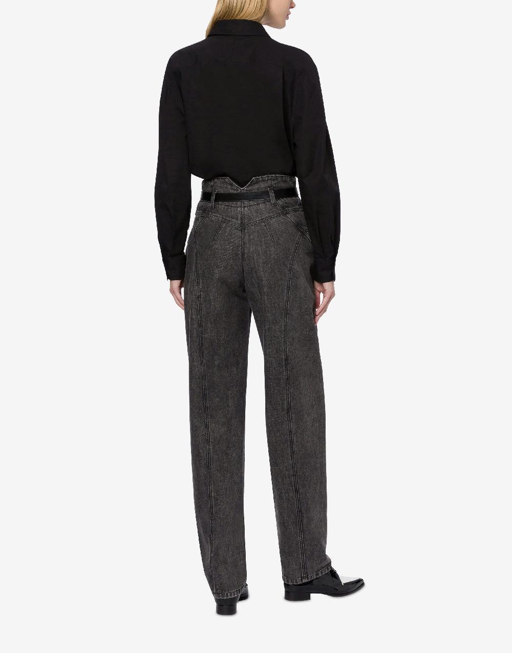 Alberta Ferretti Pantalone in denim marmorizzato Offerte