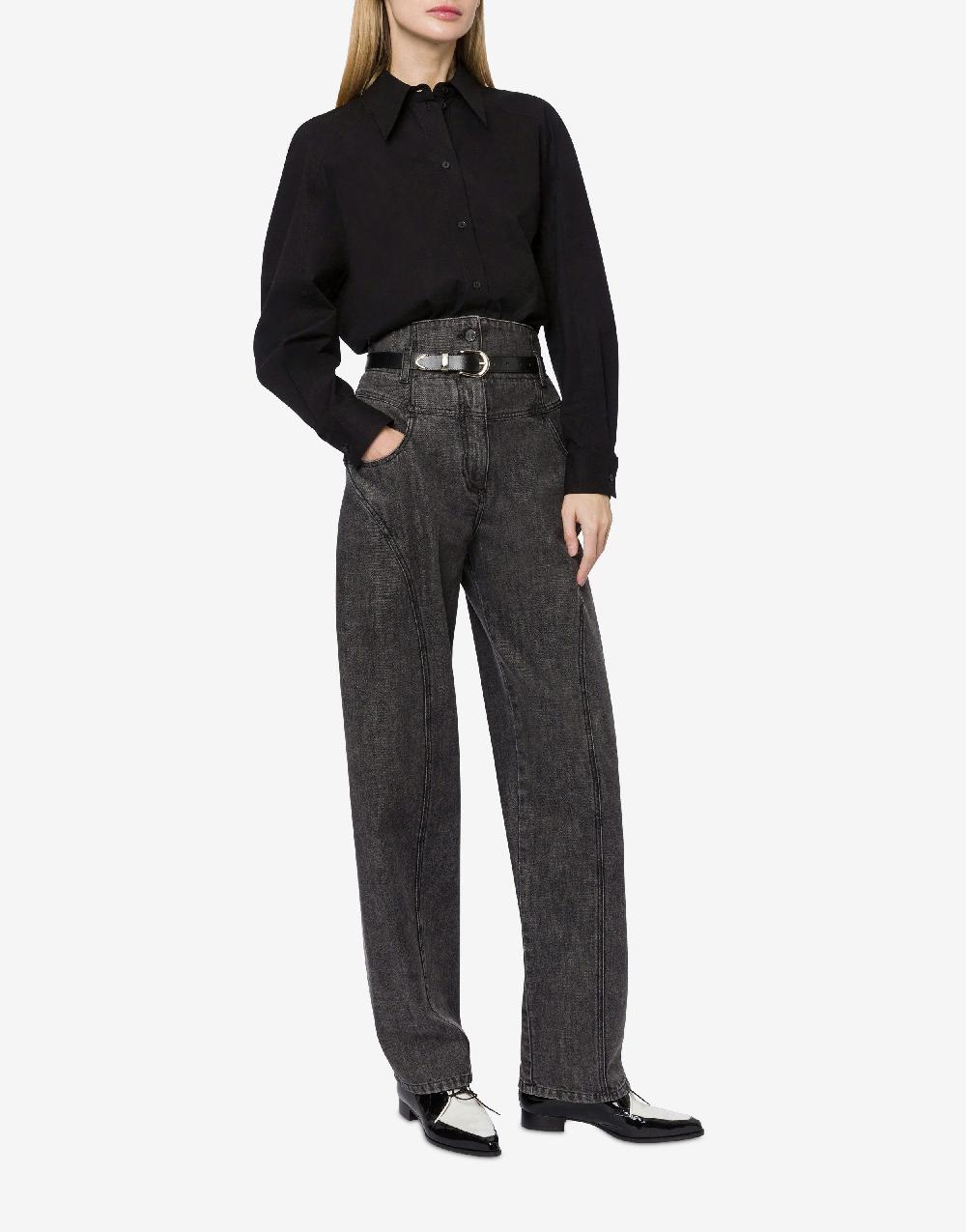 Alberta Ferretti Camicia oversize in popeline stretch Vendite Flash