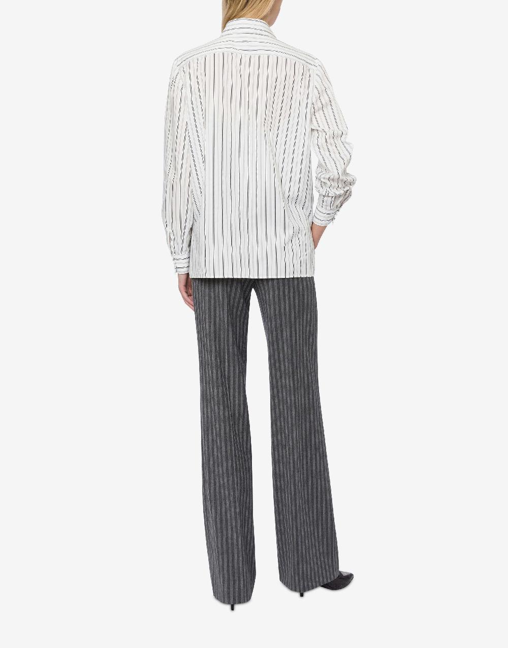 Alberta Ferretti Pantalone in flanella rigata stretch In Saldo