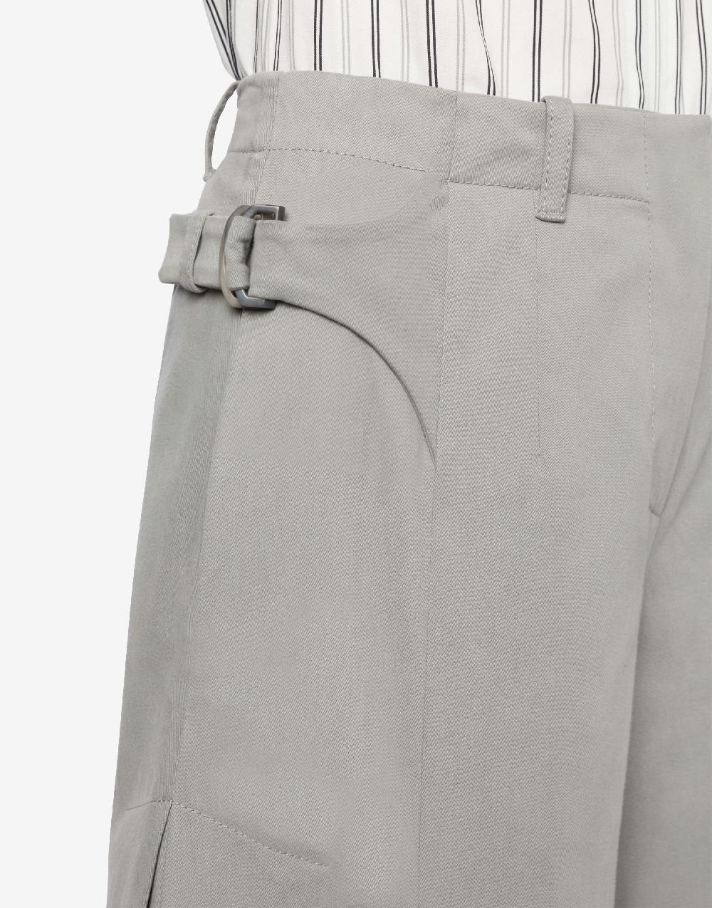 Alberta Ferretti Pantalone oversize in gabardina di cotone stretch Moda