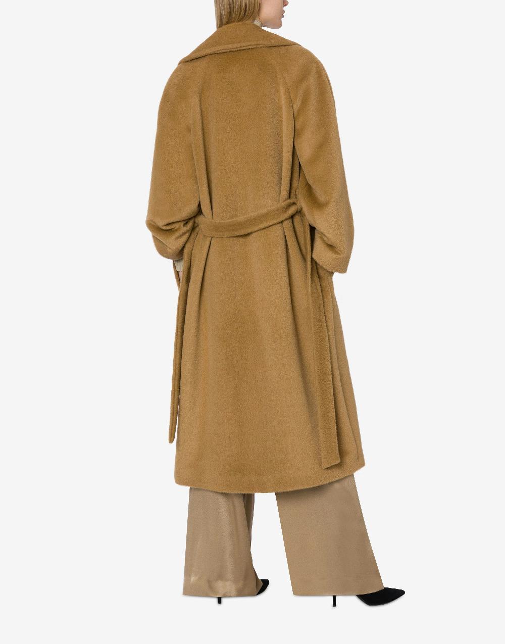 Alberta Ferretti Cappotto in alpaca con fusciacca 2025