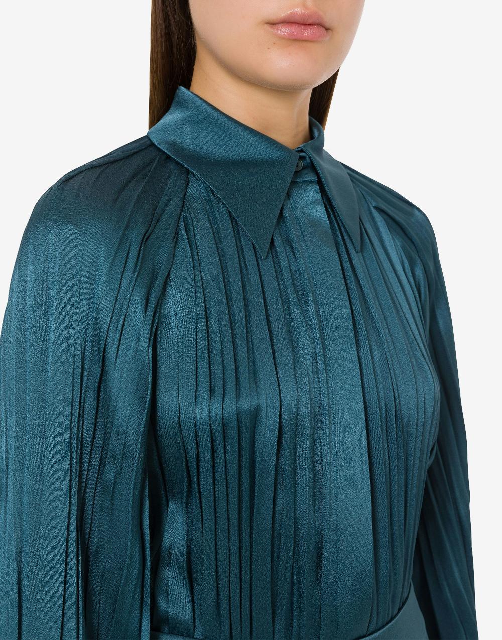 Alberta Ferretti Camicia in raso plissé Promozione