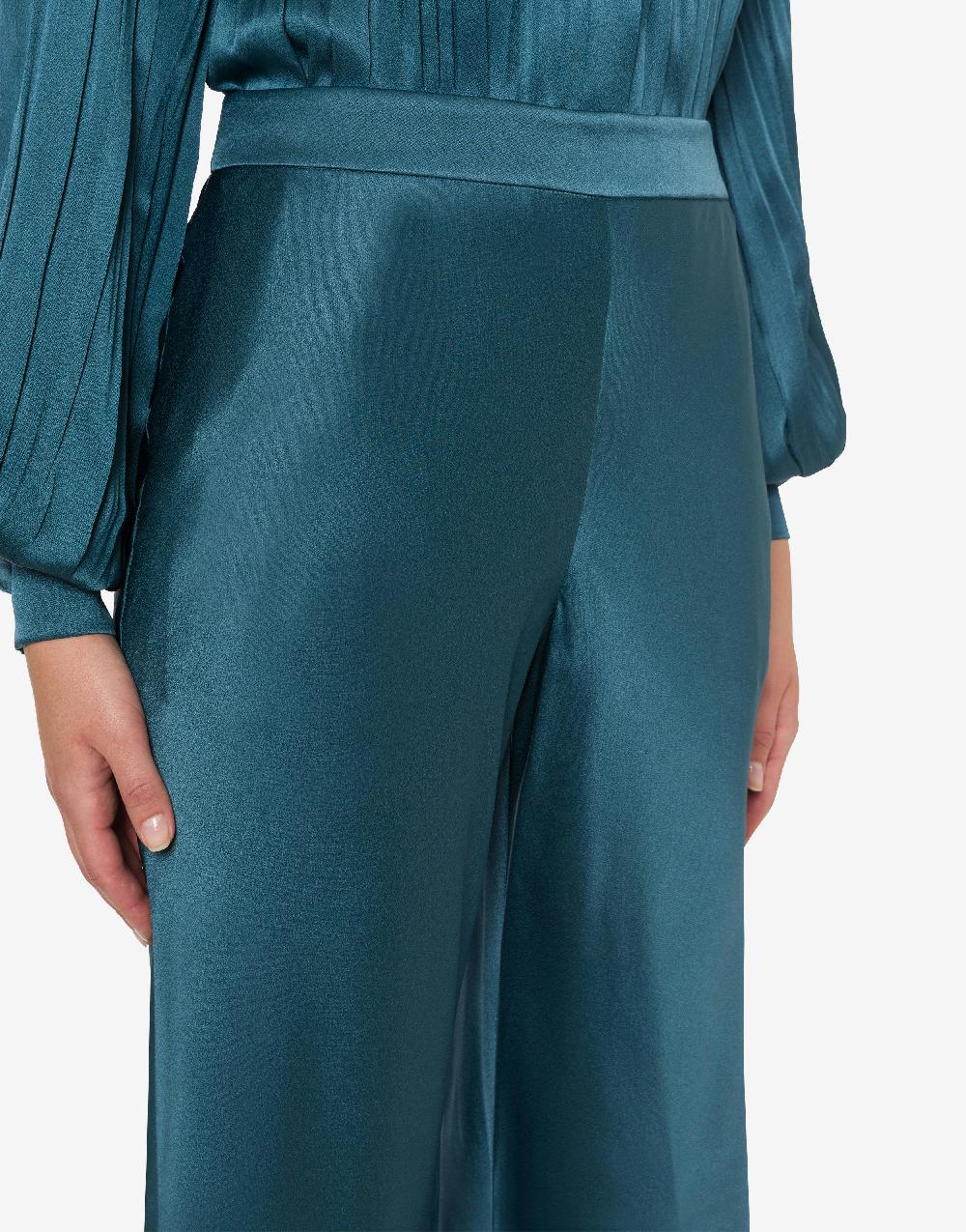 Alberta Ferretti Pantalone flare in raso Spedizione Gratuita