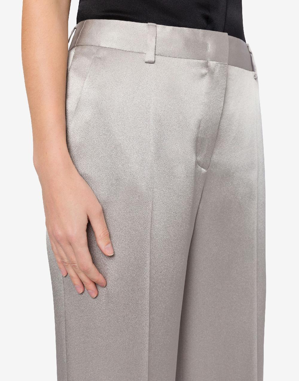 Alberta Ferretti Pantalone sartoriale in raso Soddisfazione Garantita