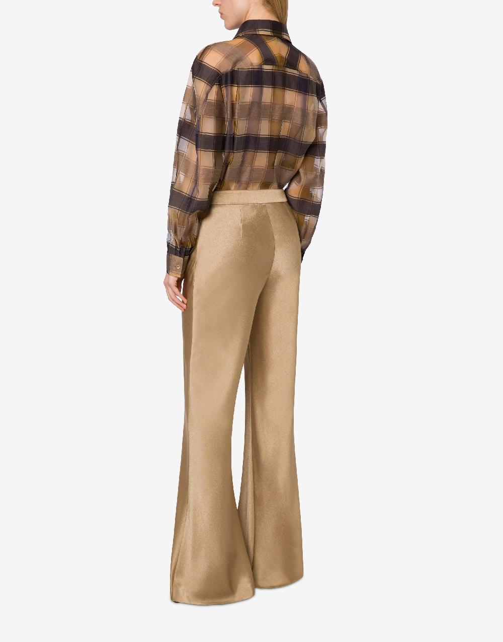 Alberta Ferretti Pantalone flare in raso Negozi Online