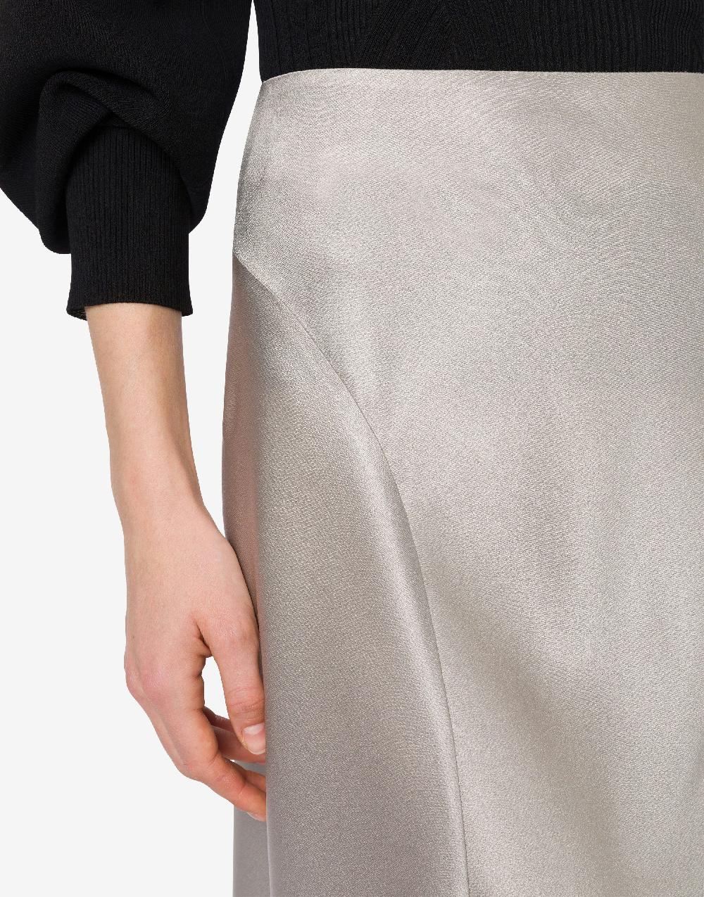Alberta Ferretti Gonna longuette in raso Consegna Veloce