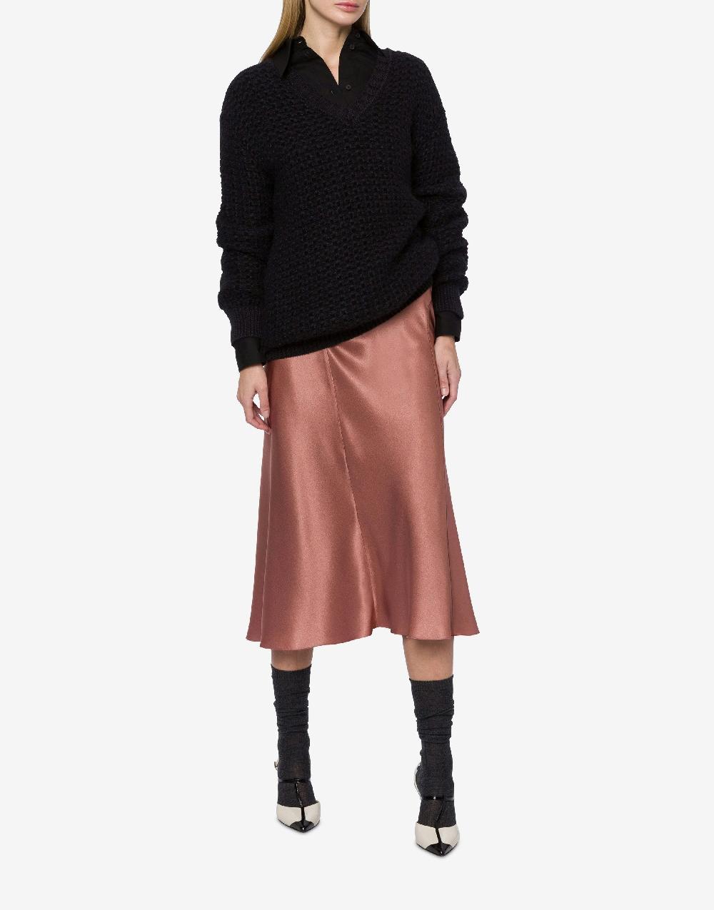 Alberta Ferretti Gonna longuette in raso Fino Al -60%
