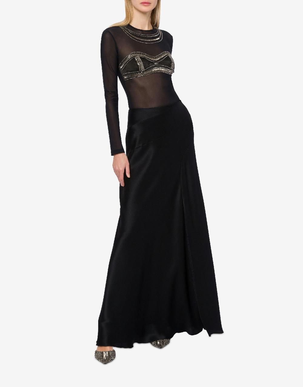 Alberta Ferretti Gonna lunga in raso Novità