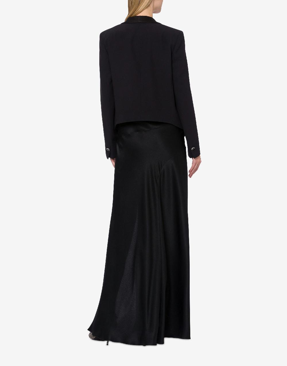 Alberta Ferretti Giacca smoking in enver satin Presa
