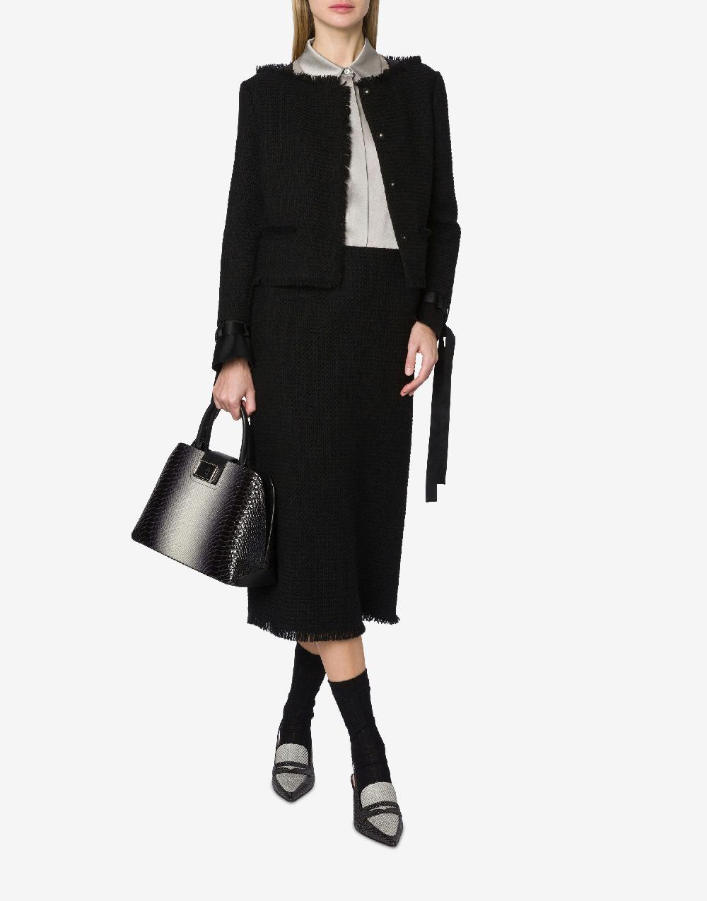 Alberta Ferretti Giacca in stuoia di lana Saldi