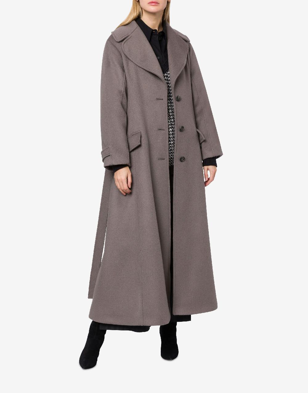 Alberta Ferretti Cappotto in panno di lana e cashmere Vendite Flash