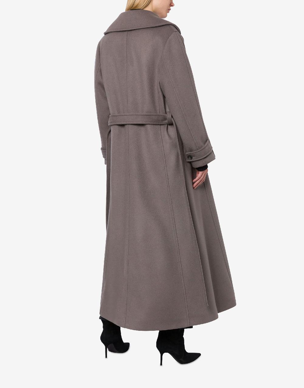 Alberta Ferretti Cappotto in panno di lana e cashmere Vendite Flash