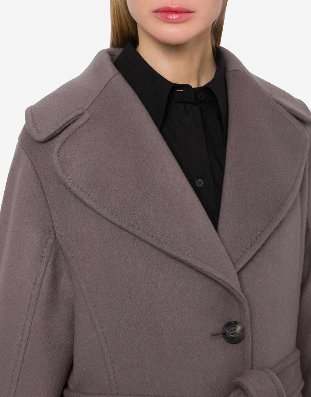 Alberta Ferretti Cappotto in panno di lana e cashmere Vendite Flash
