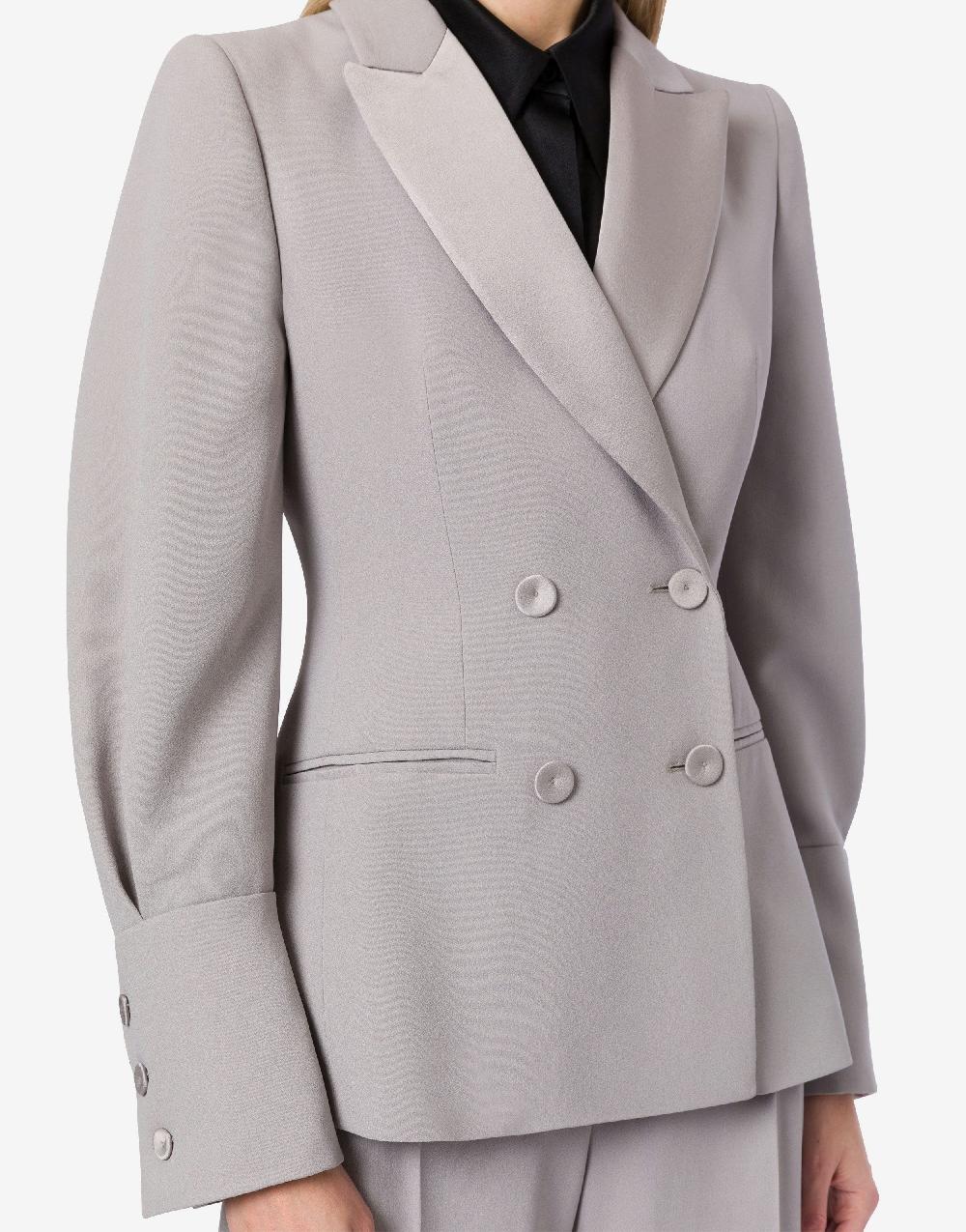 Alberta Ferretti Giacca doppiopetto in enver satin Moda