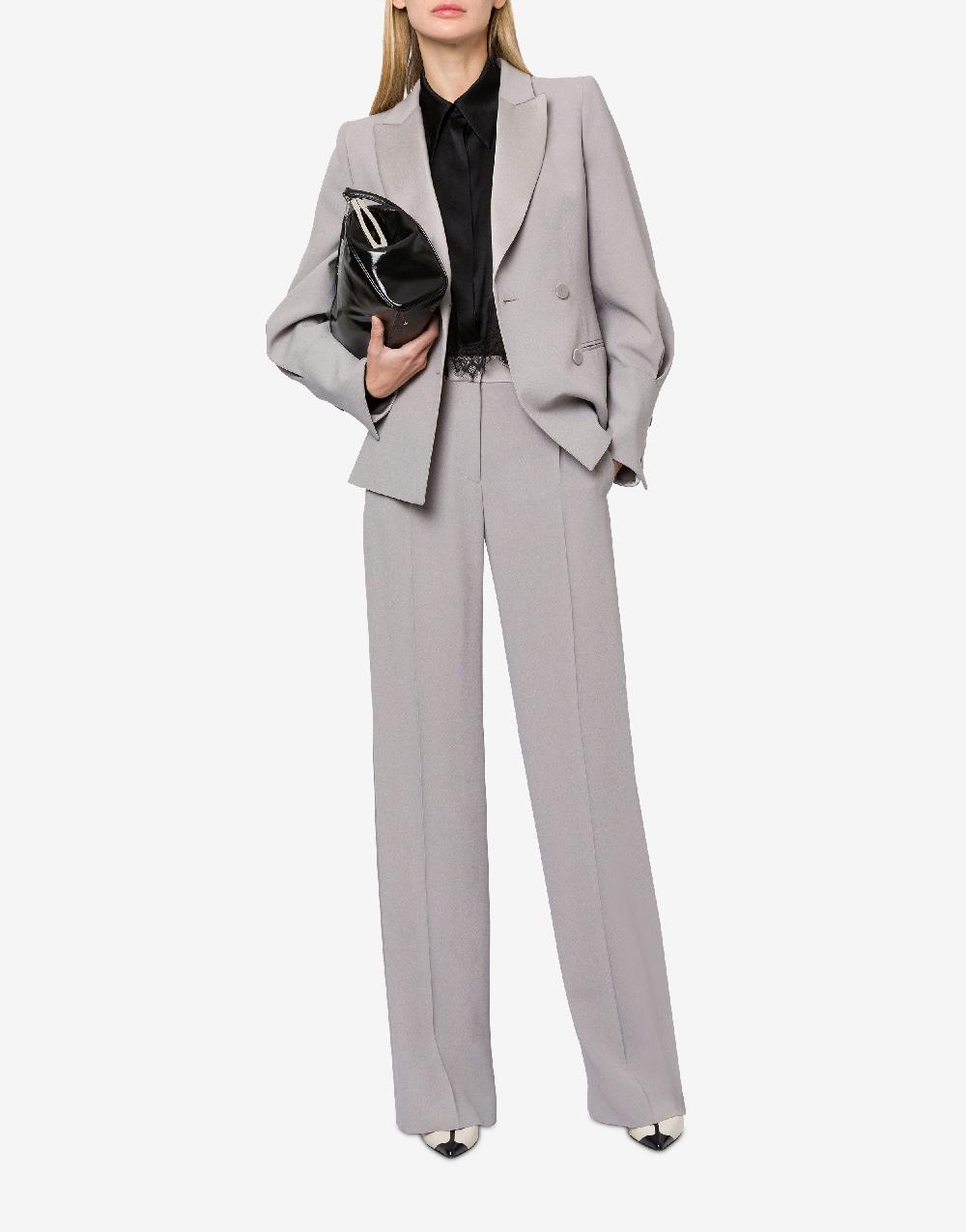 Alberta Ferretti Pantalone a vita bassa in enver satin 2025
