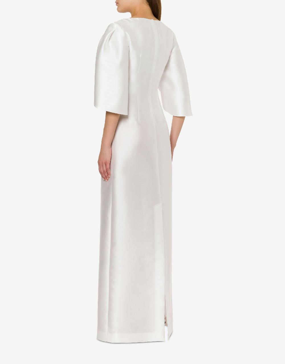 Alberta Ferretti Abito in mikado con maniche tulipano Vendita