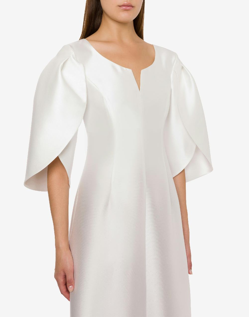 Alberta Ferretti Abito in mikado con maniche tulipano Vendita