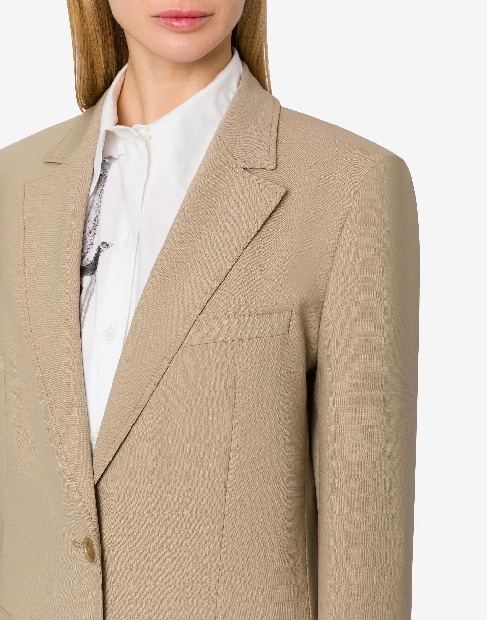 Alberta Ferretti Giacca in tela di lana stretch Spedizione Gratuita