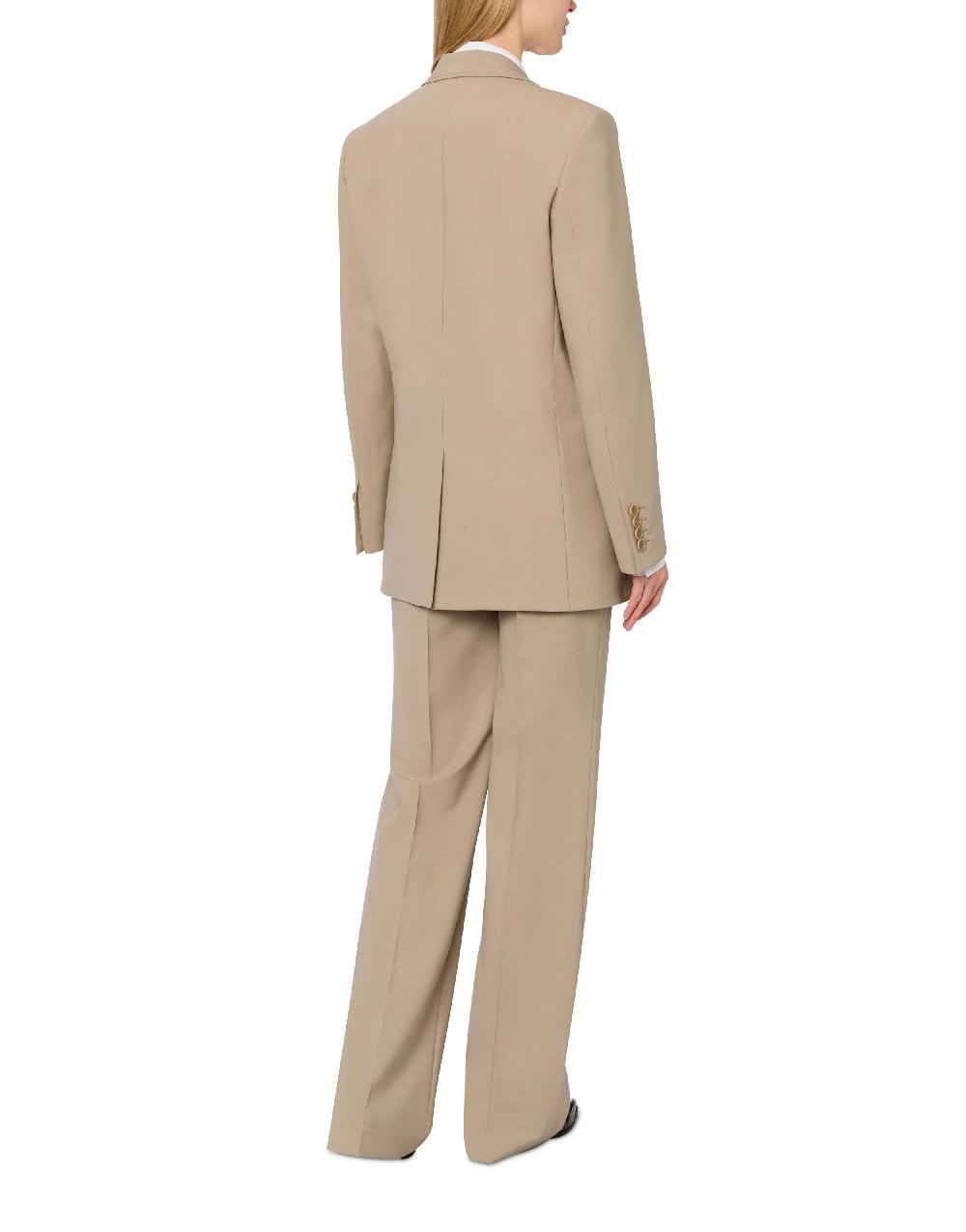 Alberta Ferretti Pantalone in tela di lana stretch Promozione Limitata