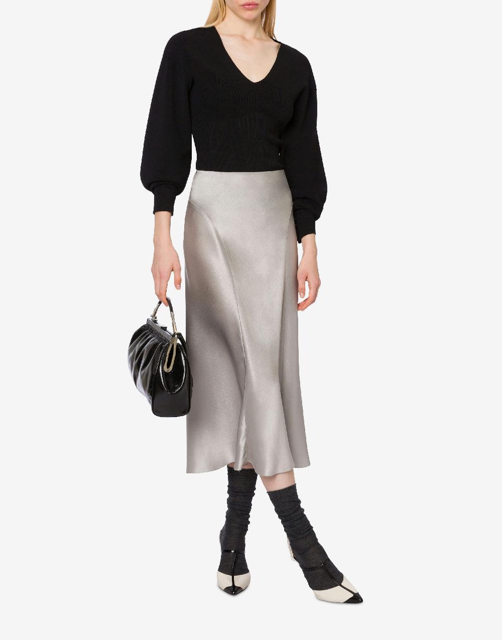 Alberta Ferretti Maglia stretch con maniche voluminose Shopping Online