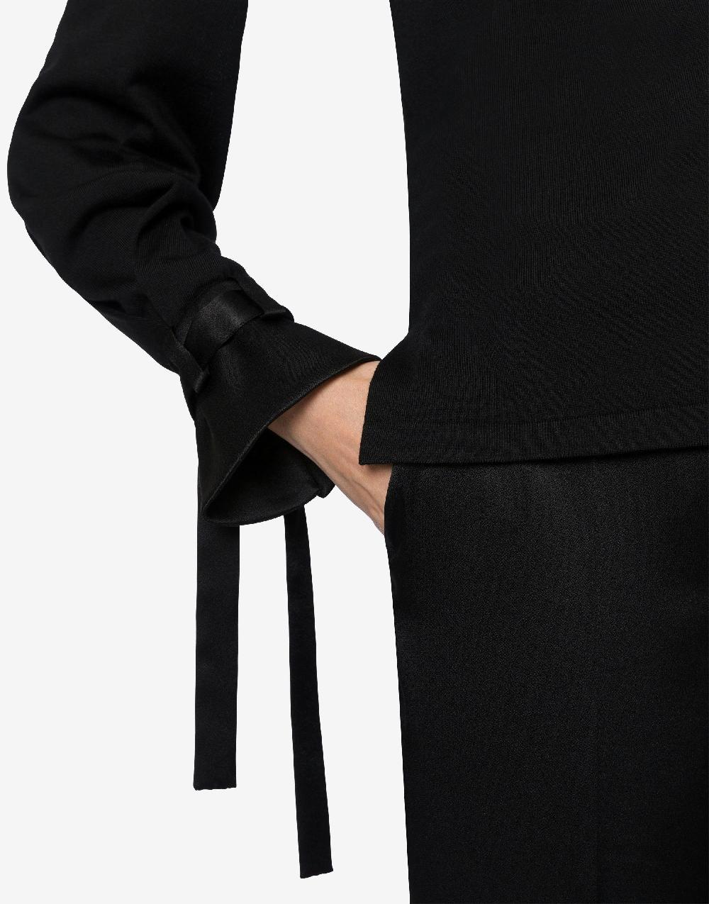 Alberta Ferretti Maglia in lana con nastri in raso Prezzo Ridotto
