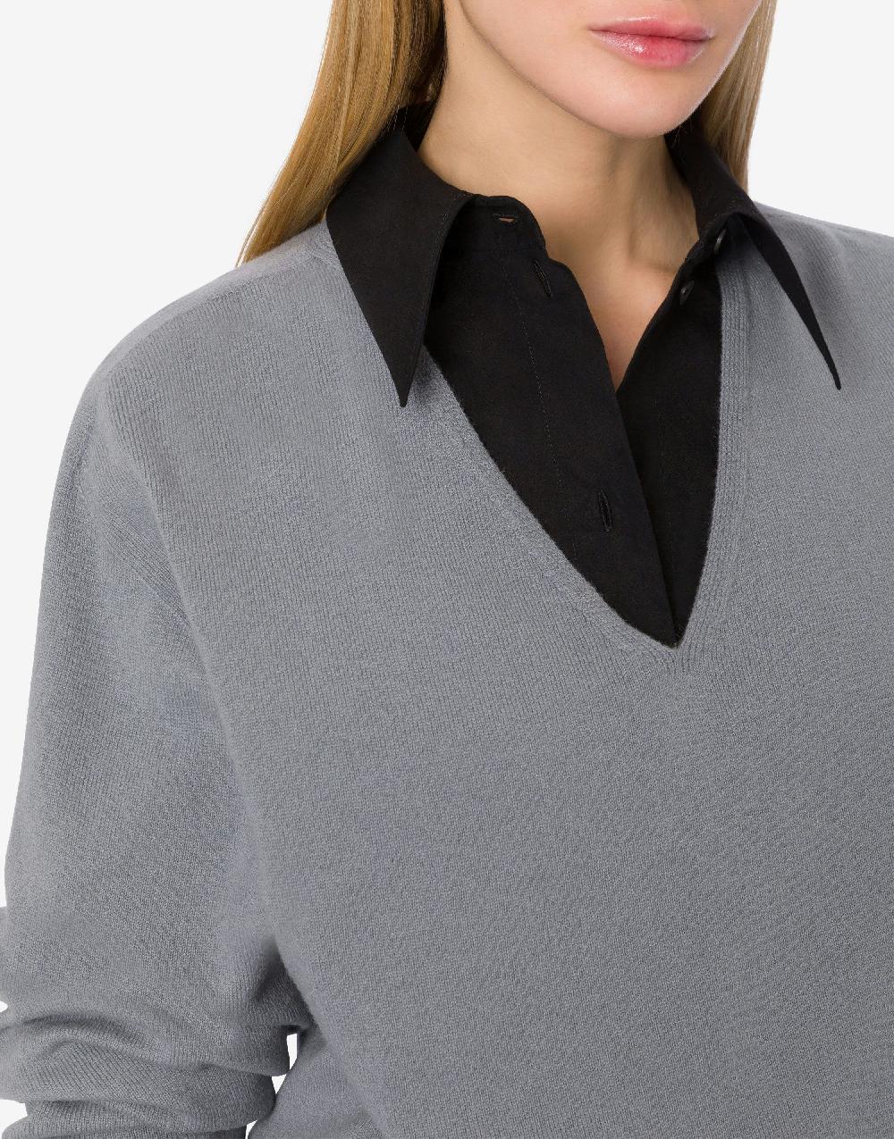 Alberta Ferretti Maglia oversize in misto cashmere e lana Economico
