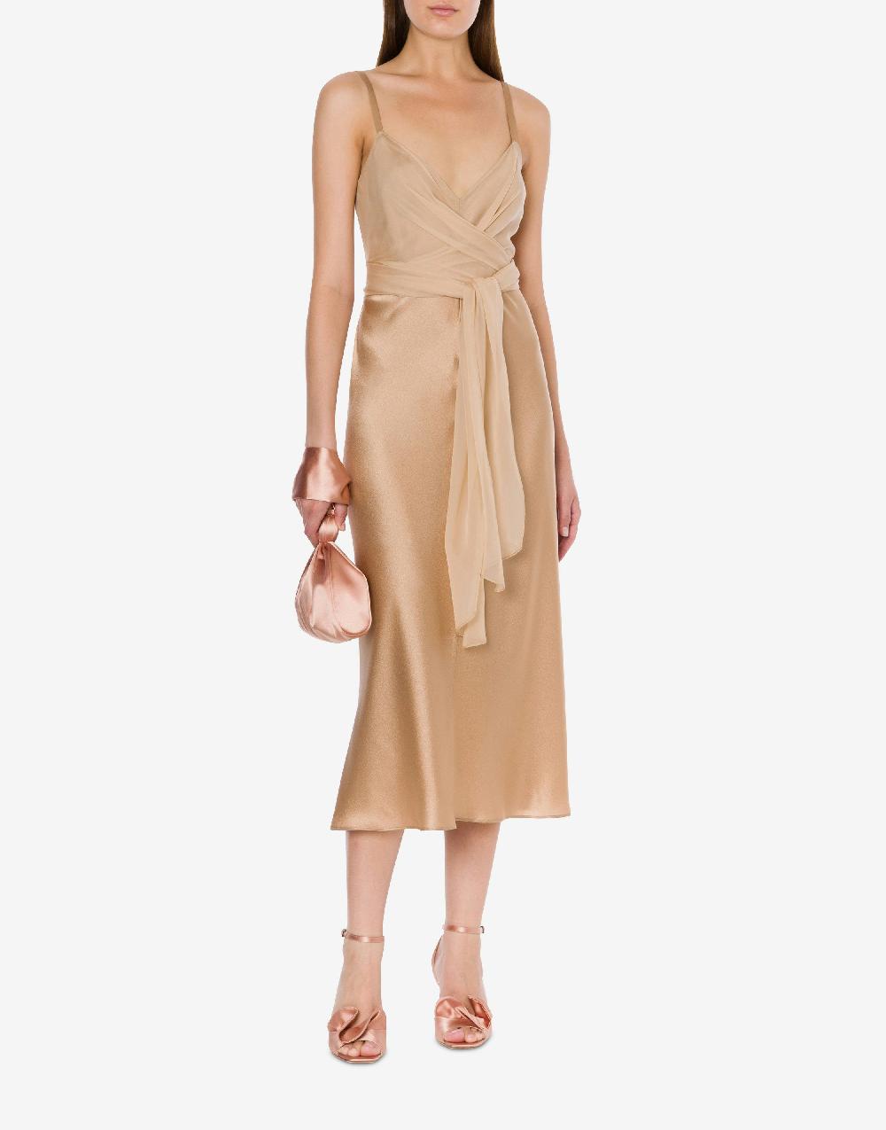Alberta Ferretti Abito longuette in raso Qualità