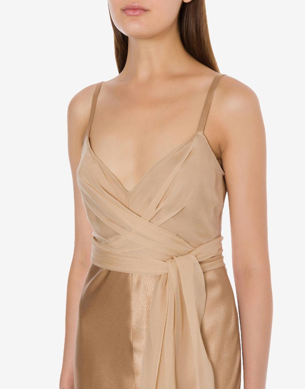 Alberta Ferretti Abito longuette in raso Qualità