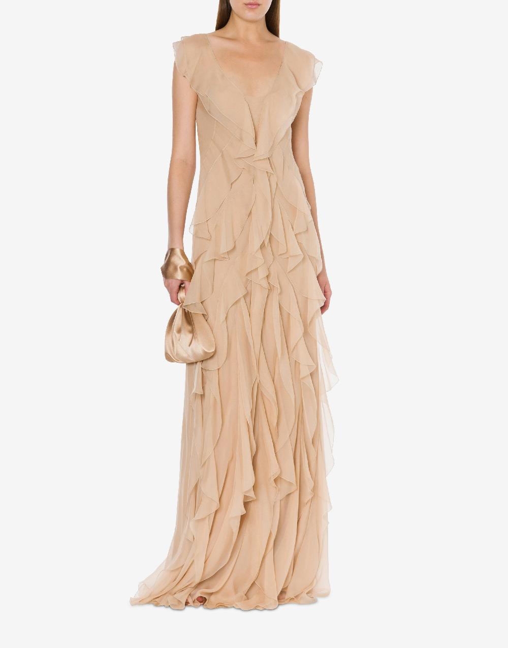 Alberta Ferretti Abito in chiffon organico Cocktail Vendita