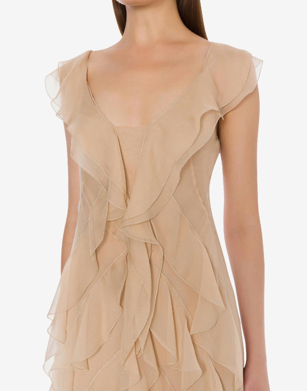 Alberta Ferretti Abito in chiffon organico Cocktail Vendita