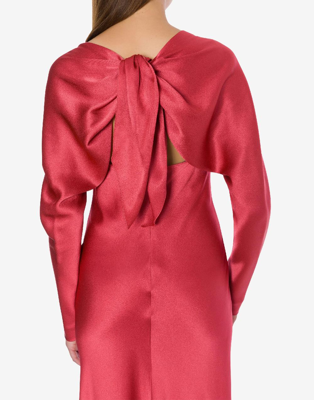 Alberta Ferretti Abito lungo in raso Cocktail Soddisfazione Garantita
