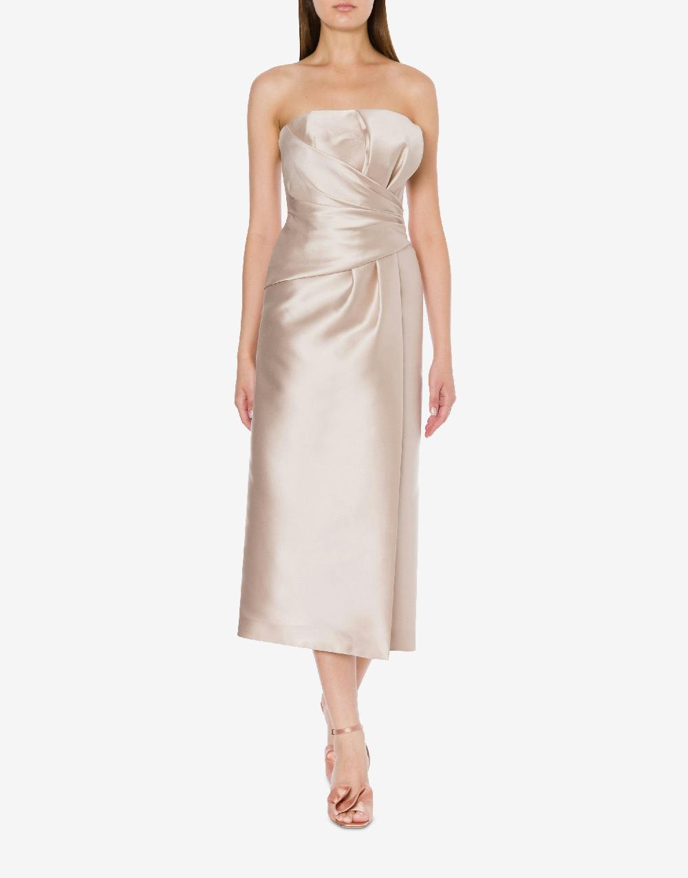 Alberta Ferretti Abito longuette in mikado Cocktail Negozi Online