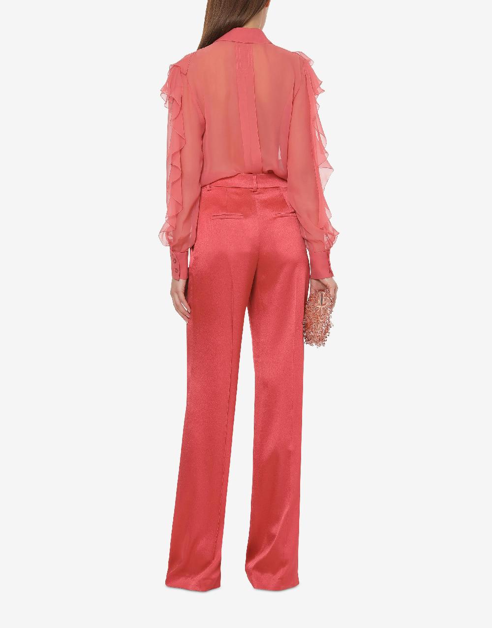 Alberta Ferretti Pantalone in raso Cocktail Consegna Veloce