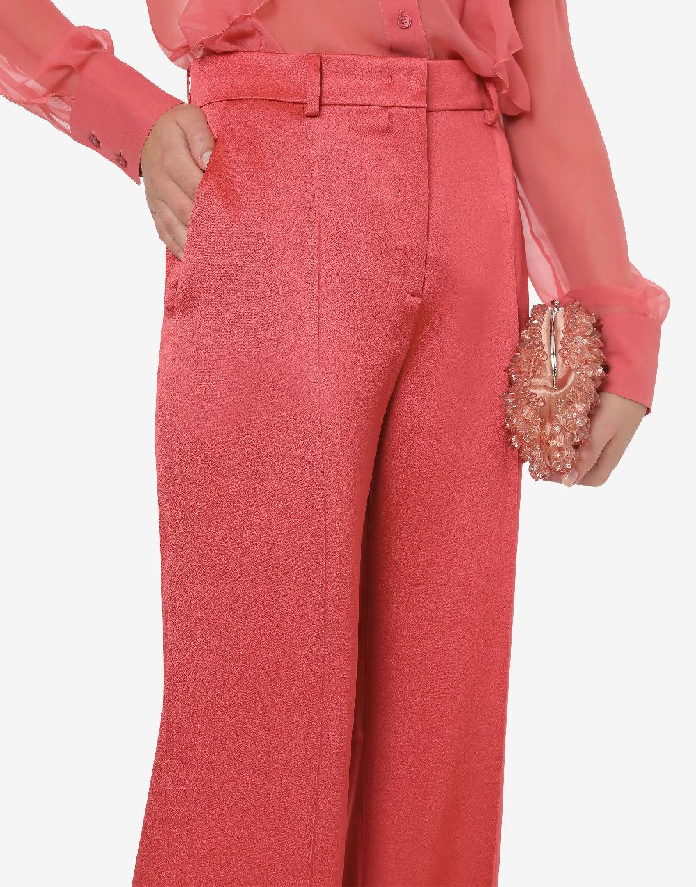 Alberta Ferretti Pantalone in raso Cocktail Consegna Veloce