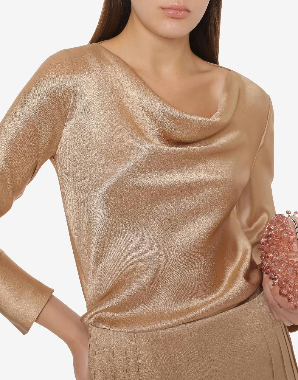 Alberta Ferretti Blusa in raso Cocktail Promozione Limitata