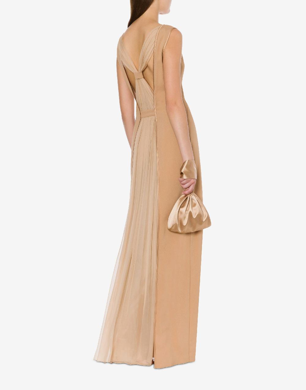 Alberta Ferretti Abito lungo in enver satin Convenienza