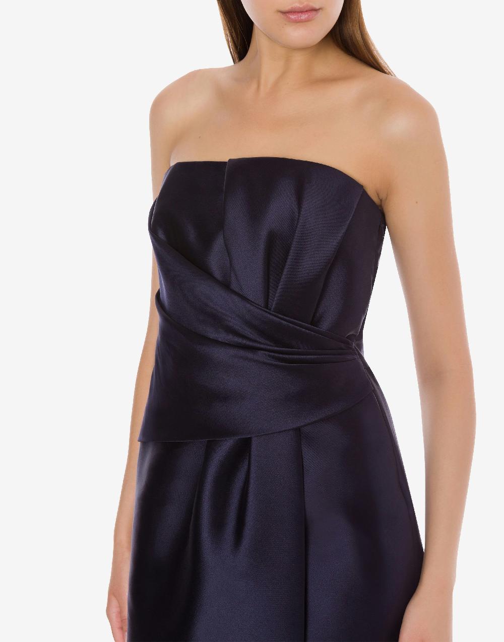 Alberta Ferretti Abito longuette in mikado Cocktail In Vendita