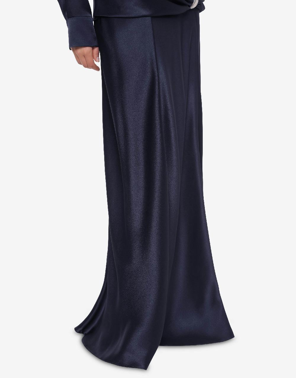 Alberta Ferretti Gonna lunga in raso Saldi
