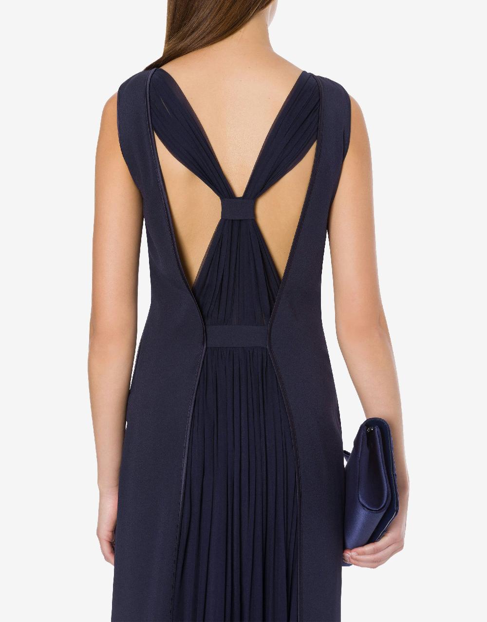 Alberta Ferretti Abito lungo in enver satin Offerte